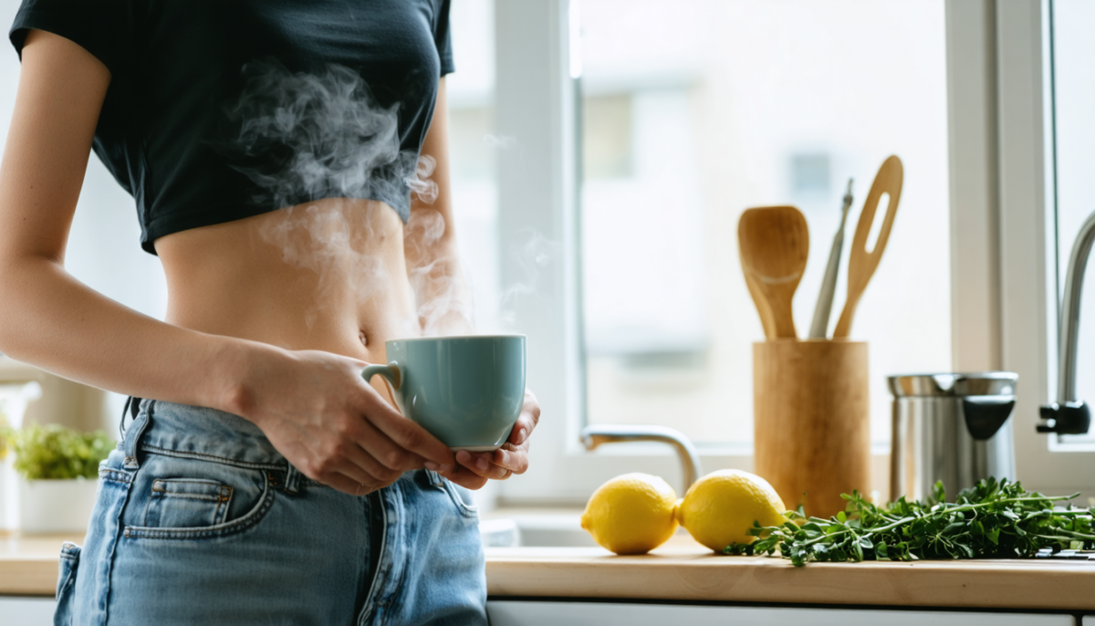 découvrez les bienfaits de boire de l'eau chaude le matin pour améliorer votre digestion et affiner votre tour de taille naturellement.