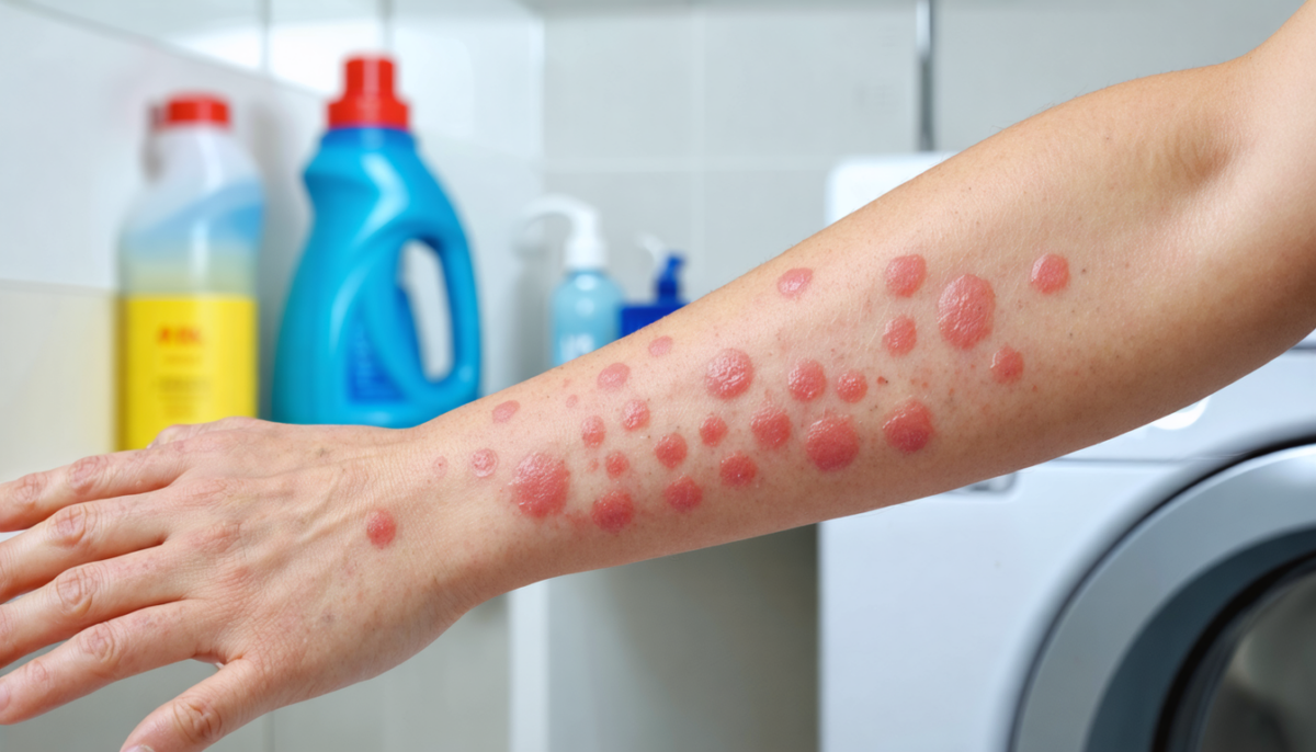 découvrez comment identifier les symptômes d'une éruption cutanée causée par une allergie à la lessive et explorez des solutions efficaces pour soulager et prévenir ces réactions.